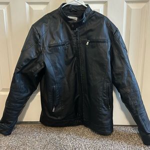 Leather coat